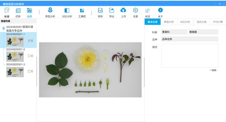 植物表型分析软件（客户端软件）